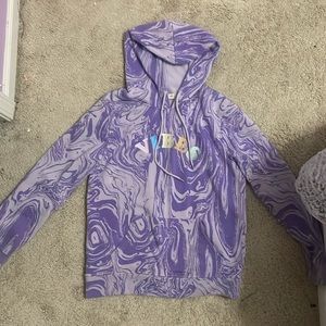 Cute Vibes Purple Tye dye sweatshirt